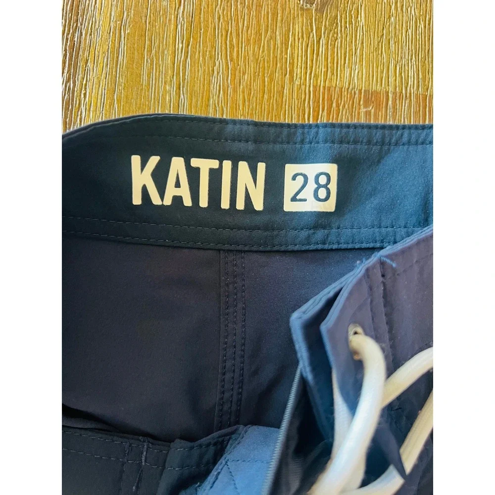 Katin Long Beach Junior Lifeguard Board Shorts Navy Blue  28